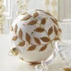 Raz Imports Raz 5" Gold Beaded Vine Pattern Frosted Ball Glass Christmas Ornament 4523001 Discount