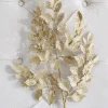 Raz Imports Raz 29" Gold Glittered Holly Christmas Tree Spray F4206767
