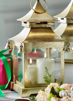Raz Imports Raz 16" Gold Metal Pagoda Christmas Lantern 4317012 Best