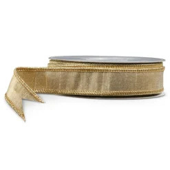 Raz Imports Raz 1" Gold Metallic Wired Christmas Ribbon R4527850 Discount