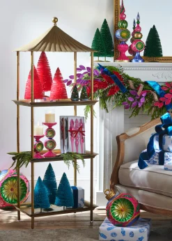 Raz Imports Raz 59" Gold Pagoda Shelf Christmas Decoration 4528103 Hot