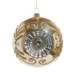Raz Imports Raz 4.75" Gold Witch Eye Glass Christmas Ornament 4524913 Sale