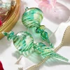 Raz Imports Raz 9" Green Blown Finial Glass Christmas Ornament 4324515 Online