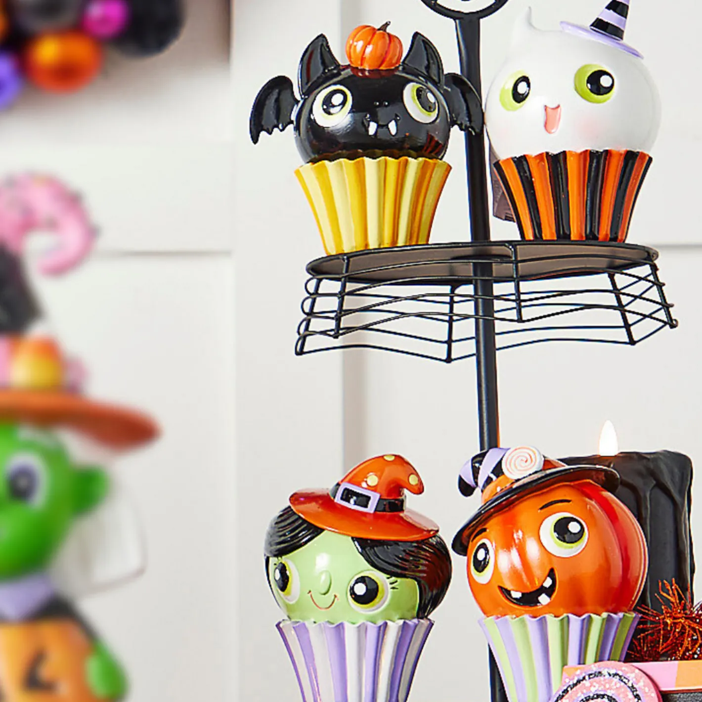 Raz Imports Raz 5" Halloween Cupcake Characters Figure Set of 4 4510334 Outlet
