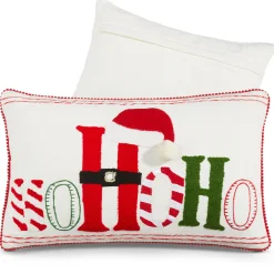 Raz Imports Raz 20" Ho Ho Ho Christmas Lumbar Pillow 4319312 New