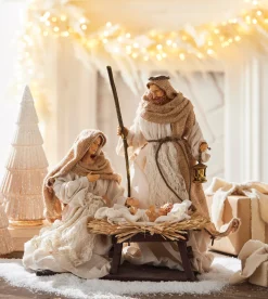 Raz Imports Raz 14.5" Holy Family Nativity Set Christmas Decoration 4210653 Clearance