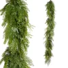 Raz Imports Raz 6' Iced Mixed Greenery Christmas Garland G4542044 Outlet
