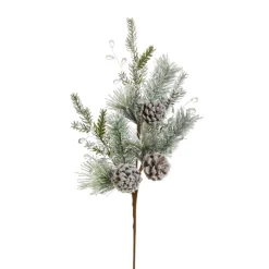 Raz Imports Raz 24.5" Iced Pine and Pinecone Christmas Tree Spray F4406679 Clearance