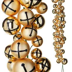 Raz Imports Raz 4' Jingle Bell Ball Ornament Christmas Garland G4232802