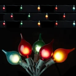 Raz Imports Raz 14' Kismet Glass Christmas Light Strand L4137001 Outlet