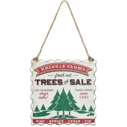 Raz Imports Raz 4.25" Kringle Farms Christmas Sign Ornament 4116157