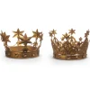 Raz Imports Raz 10.5" Large Antique Gold Metal Crown Christmas Decoration 4428076