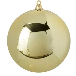 Raz Imports Raz 10" Large Champagne Ball Christmas Ornament 4241205 Sale