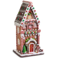 Raz Imports Raz 20.5" Large Lighted Multicolor Gingerbread House Christmas Decoration 4516677 Online