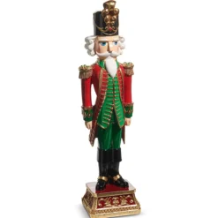 Raz Imports Raz 25.5" Large Red and Green Nutcracker Christmas Decoration 4510508 Clearance