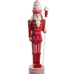 Raz Imports Raz 49.5" Large Red and Pink Nutcracker Christmas Figure Decoration 4511666 Sale