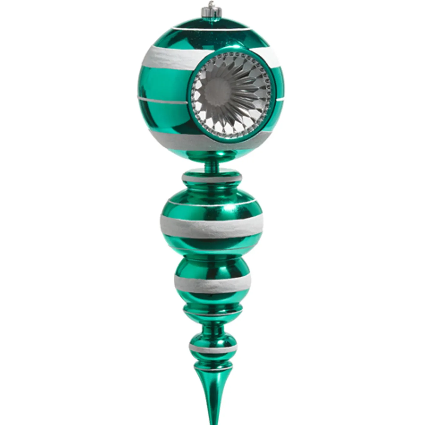 Raz Imports Raz 22" Large Red or Green Reflector Finial Christmas Ornament Best