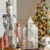 Raz Imports Raz 36" Large White and Gold Nutcracker Christmas Figure 4510521