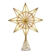 Raz Imports Raz 12.5" Lighted Gold Star Christmas Tree Topper Battery Operated 4416222 Outlet