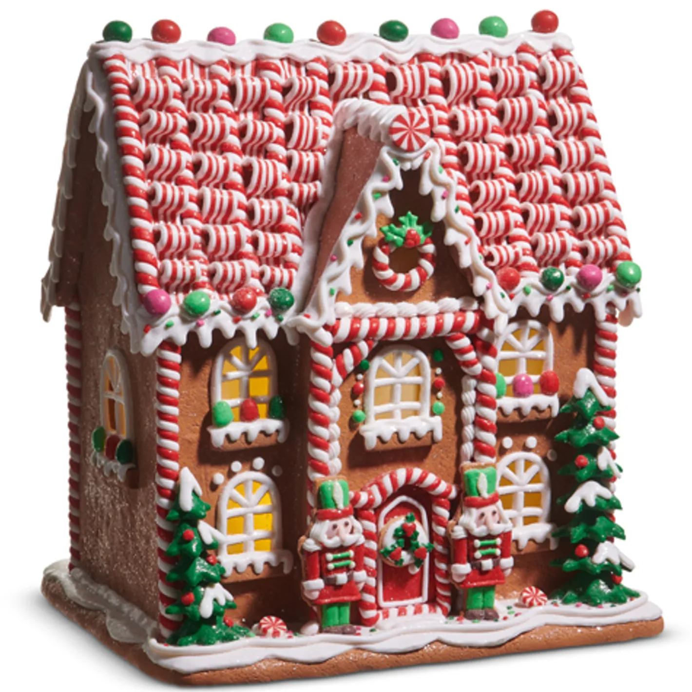 Raz Imports Raz 14" Lighted Multicolor Gingerbread House Christmas Decoration 4516678 Clearance