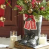 Raz Imports Raz 11.5" Merry Christmas Santa Boot Container Christmas Decoration 4312337 Outlet