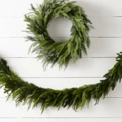 Raz Imports Raz 6' Mixed Greenery Christmas Garland G4511630 Hot