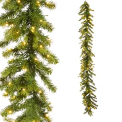 Raz Imports Raz 6' Mixed Pine Lighted Christmas Garland G4509670 Hot