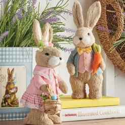 Raz Imports Raz 13" Mr. and Mrs. Easter Bunny Figures 4253335 Sale