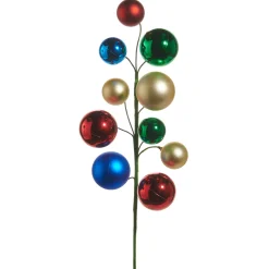 Raz Imports Raz 26" Multicolor Ball Christmas Tree Spray F4532773 Hot