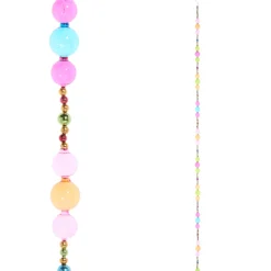 Raz Imports Raz 6' Multicolor Glass Bead Christmas Tree Garland G4522990 New