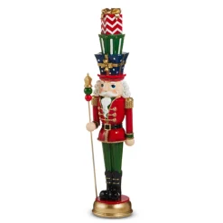 Raz Imports Raz 19.75" Nutcracker with Presents Christmas Decoration 4512169 Clearance