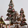 Raz Imports Raz 14" or 19.5" Chocolate Frosted Gingerbread Tree Figures Best
