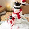 Raz Imports Raz 4.5" or 8" Eric Cortina Snowman Blow Mold Glass Christmas Ornament 4253122 Hot