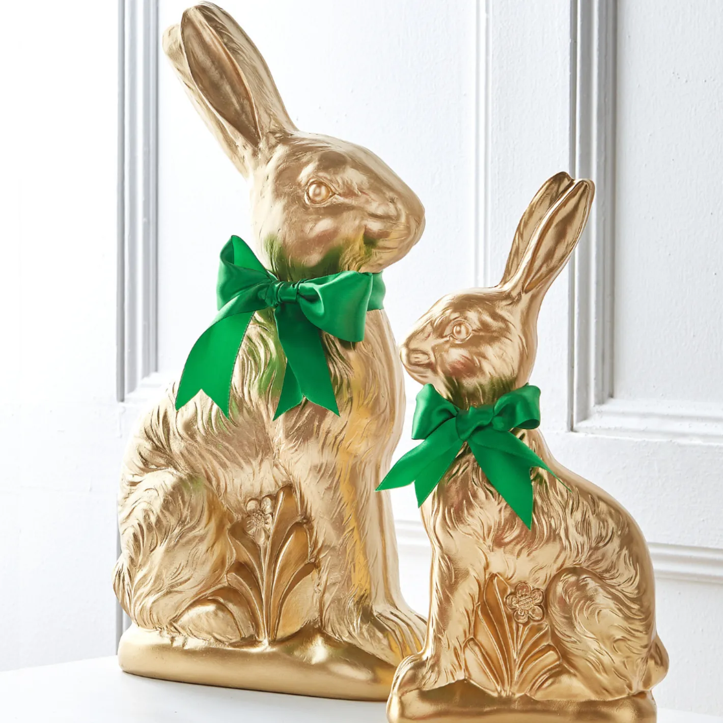 Raz Imports Raz 14" or 18.25" Gold Foil Chocolate Bunny Easter Decoration Best