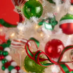 Raz Imports Raz 4" or 5" Green Sheer Blown Glass Christmas Ornament