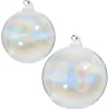 Raz Imports Raz 4" or 5" Iridescent Ball Blown Glass Christmas Ornament Clearance