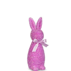 Raz Imports Raz 12" or 16" Iridescent Purple Flocked Bunny Easter Figure Sale
