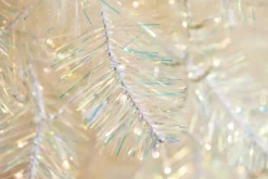 Raz Imports Raz 7.5' or 9' O Tannenbaum Crystal Iridescent White Pine Christmas Tree with Cluster LED Lights Hot