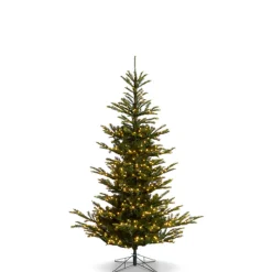 Raz Imports Raz 7.5' or 9' O Tannenbaum Norwegian Spruce Real Feel Christmas Tree with Brilliant LED Lights Discount