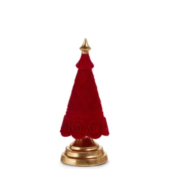 Raz Imports Raz 11.5" or 16.5" Red Flocked Tree Christmas Figures Online