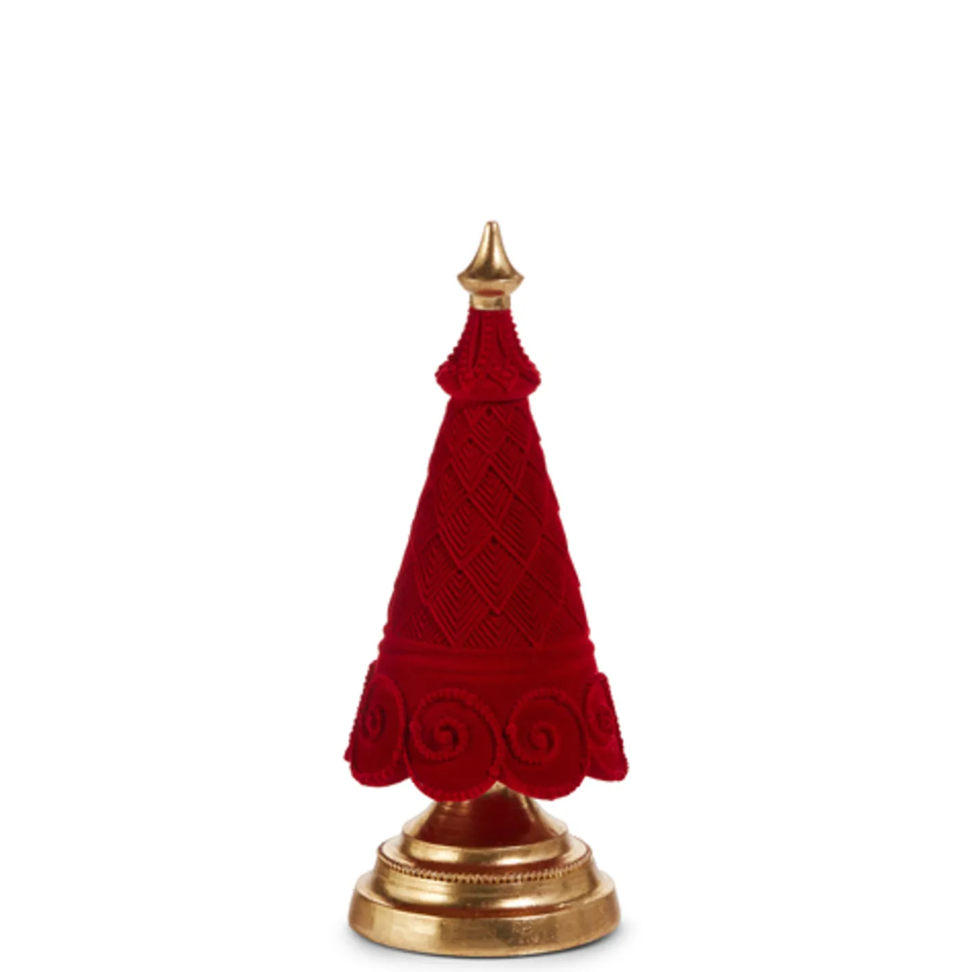 Raz Imports Raz 11.5" or 16.5" Red Flocked Tree Christmas Figures Online