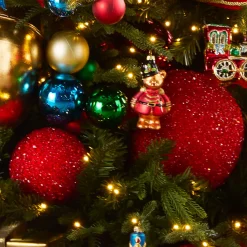 Raz Imports Raz 6" or 8" Red Glitter Ball Christmas Ornament New