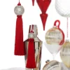 Raz Imports Raz 8" or 10" Red Tassel and Jeweled Ball Christmas Ornament Hot