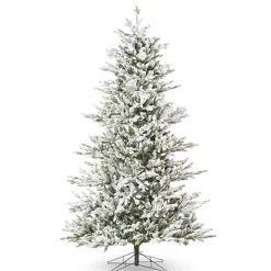 Raz Imports Raz 7.5' or 9' Snowy Nordic Fir with Brilliant Color Change LED Lights Christmas Tree New