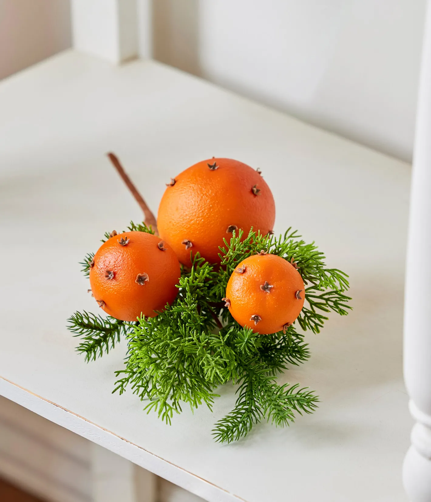 Raz Imports Raz 15" Orange Pomander and Cedar Pick Christmas Tree Spray F4202481 Hot