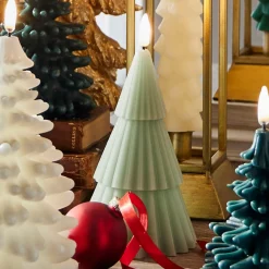 Raz Imports Raz 6" Pale Green Christmas Tree Battery Operated Candle Lighted Flickering Flame 4432917 Online