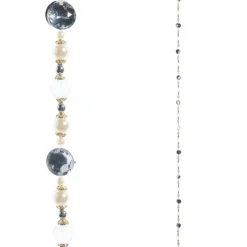 Raz Imports Raz 5' Pearl and Crystal Beaded Christmas Tree Garland G4517606 Sale