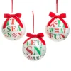 Raz Imports Raz 5" Peppermint Merrymaking Glass Ball Christmas Ornament 4524782 Best
