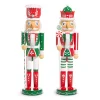 Raz Imports Raz 15" Peppermint Nutcracker Christmas Decoration 4522985 Clearance