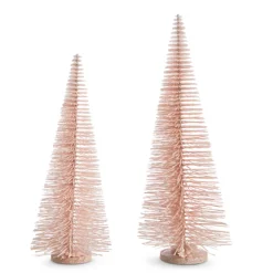 Raz Imports Raz 24" Pink Bottle Brush Trees Christmas Decorations 4306107 Online